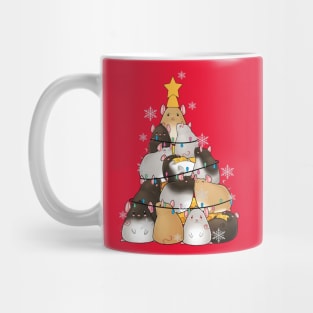 Cute Kawaii Rat Christmas Tree Mug